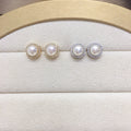 85 grade high gloss flawless micro inlaid zircon round natural freshwater pearl pendant earring ring set gift
