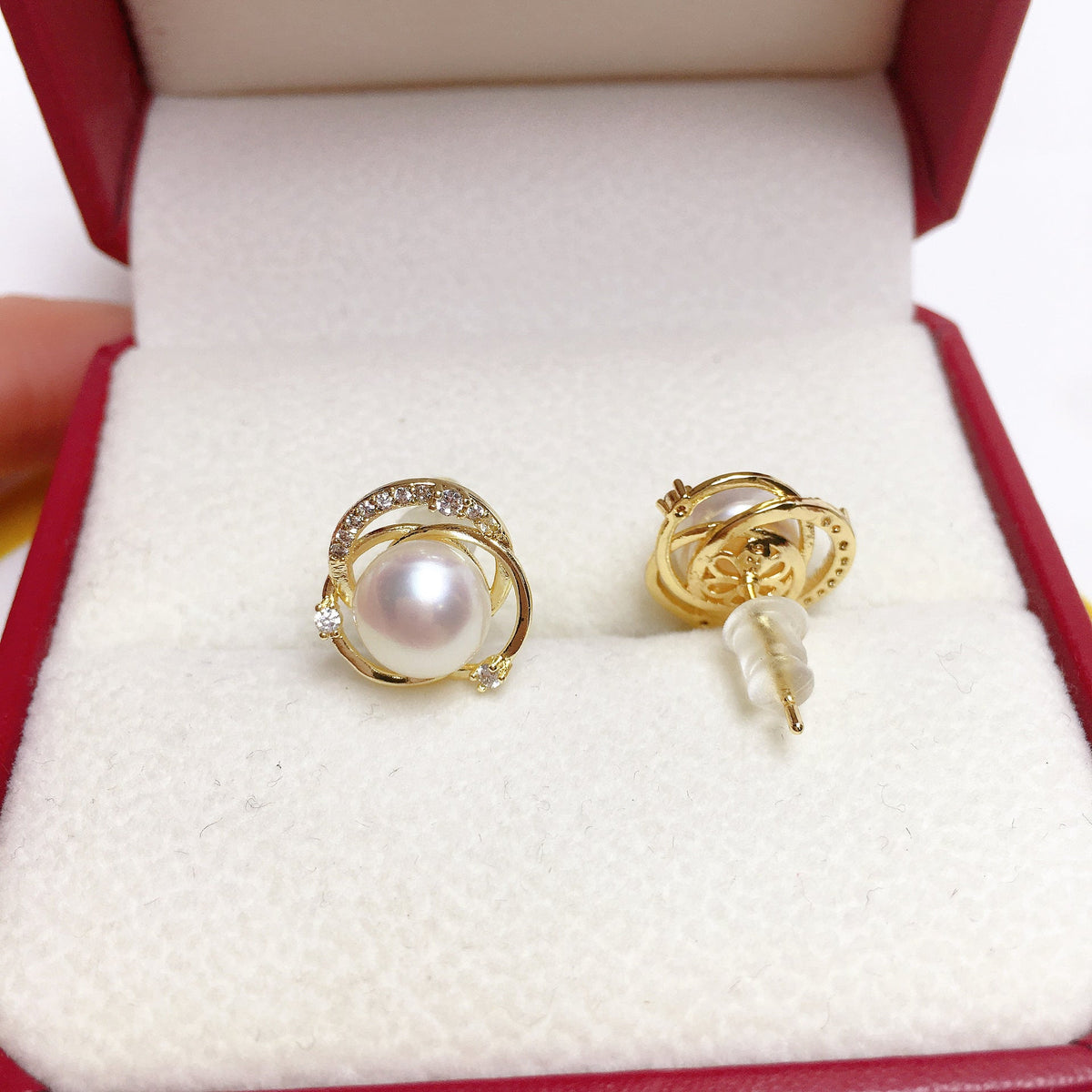 72 Natural freshwater pearl earrings Exquisite and fashionable pearl earrings High-quality and elegant women's earrings