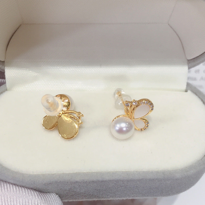77 Natural Freshwater Pearl Earrings, Fashionable Best-Selling Styles, Dazzling Fireworks Pearl Earrings, Trendy Women's Earrings
